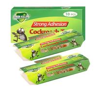 10 Pcs Pièges à Cafards Professionnels Extra Puissants | Colle Anti Blattes Ultra Adhésive Longue Durée, Sans Odeur et Écologique, Pour Cuisine, Maison, Cave ou Entrepôts (19x9 cm)