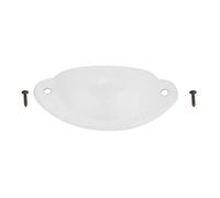 10 PCS Poignée de Coquille Vintage Tiroir Poignées Vintage Décoratif Forme De La Forme Poignée Pull Poignées Rétro Boutons En Métal pour Armoires De Cuisine Placard Meubles Tiroir Meuble(blanc)