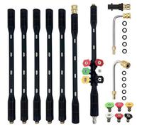 10 Pcs Rallonge pour nettoyeur haute pression avec adaptateur Karcher Compatible pour Karcher K Series K2 K3 K4 K5 K6 K7, 4000PSI
