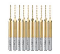 10 pcs Titane Nitrure Enduit Carbure PCB CNC Forets Routeur 0.8mm