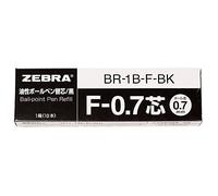 10 pi?ces B-BR-1B-F-BK stylo ? bille ? base d'huile z?bre plomb suppl?mentaire F-0.7 noyau noir (japan import)