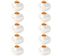 10 Pices Sries E27 Porte-Lampe Vis en Plastique Support de Lampe Rond Adaptateur de Support de Douille DAmpoule PZCC