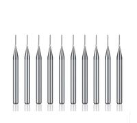 10 pièces 0.5-3.175mm PCB fraise ensemble carbure CNC routeur Bit outils PCB Machine gravure Bit 3.175mm tige CNC fraises en bout (Taille : 10pcs 2.5mm)