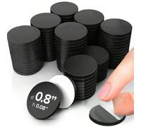 10 pièces/20 pièces/50 pièces/100 pièces Disques magnétiques ronds avec dos adhésif, aimants souples en caoutchouc, points magnétiques auto-adhésifs puissants, bandes, taches magnétiques souples, aima