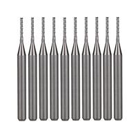 10 pièces 3.175x1.0x7.0mm main gauche vers le bas couper les dents de maïs Bit PCB moulin Cutter fin fraise