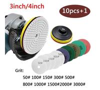 10 Pièces 3/4 Pouces Diamant Tampon De Polissage Humide Granit Marbre Béton Pierre Disques De Meulage Ensemble Pour Diamant Outils Abrasif Outil