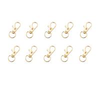 10 pièces 31mm / 34mm / 36mm / 37mm mousqueton fermoirs crochets fermoirs pivotants en métal mousqueton pour porte-clés bijoux artisanat collier bricolage pivotants