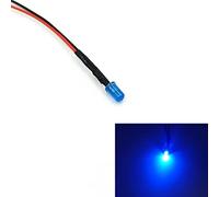 10 Pièces 3mm Lumière LED Lampe Diodes Électroluminescentes 20cm Ampoule LED Précâblé Pour Bricolage Décoration De La Maison DC 3V 5V 9V 12V 24V 36V 48V 110V 220V,Bleu,20 Pièces 220V