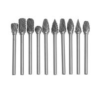 10 Pièces 3mm Tige Carbure De Tungstène Fraise Fichier Rotatif Forets Cutter
