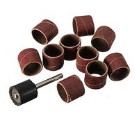 10 pièces 408 60 bandes de ponçage à grain 1PC 407 mandrin de tambour de ponçage pour papier de verre DREMEL papier de verre, comme indiqué