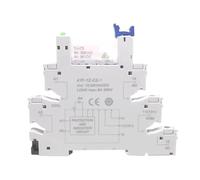 10 pièces 41F-1Z-C2-1 HF41F 5-ZS 12-ZS 24-ZS 5V 12V 24V 230V 6A 1CO Slim/SSR, montage de relais sur prise à vis avec plaquette LED(10Pcs HF41F-24V-ZS)