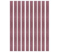10 pièces 452x15mm bande Abrasive bande Abrasive outil de ponçage de remplacement pour le travail du bois (60 mesh 10 pack)