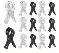 10 pièces/5 pièces Grands clips d'arche de ballon, pinces à ressort transparentes en plastique, ensemble de clips d'arche de ballon robuste, décoration d'anniversaire, artisanat, menuiserie, studio de