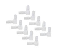 10 Pièces 6mm Plastique Coude Tuyau Barbe 90 Degrés Coude L Raccord, égal Barbelé Joint épisseur Mender Adaptateur Union Adaptateur(6mm)