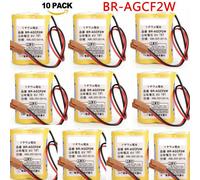 10 pièces 6V batterie PLC BR-AGCF2W 2200mAh pour FANUC CNC-System A98L-0031-0011avec connecteur