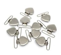 10 Pièces À Bretelles Pour Pantalonns, Pinces De Fixation, Boutons Pression, Boutons, Boucle, Ceinture, Clip De Canard, Sangle, Métal Inoxydable