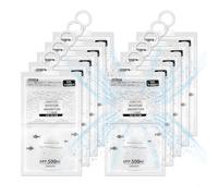 10 Pièces Absorbeur d'Humidité Placard, Déshumidification Suspendu, Sachet Anti Humidité, Moisissure Anti Déshydratant Résistant L'Humidité, Voiture Déshumidificateur Armoire Moisture