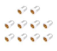 10 pièces Adaptateur de Culot B15 vers E12 pour Douille de Lampe LED | Plastique Compact et Léger, Remplacement Pratique, Compatible Luminaires, sous-Sols et Lampes de Table