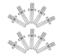10 Pièces Adaptateur de Meuleuse D’angle en Acier, Connexion 10mm | Polissage Automobile et Travail du Bois, Installation Facile, Liaison Sûre, Argenté, Usage Rotatif