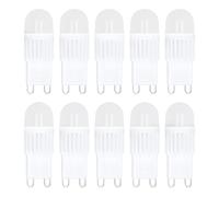 10 pièces ampoules LED G9 à intensité variable 2W 500Lm 30W équivalent halogène 220 volts en céramique PC source de lampe à dissipation thermique pour lustre intérieur plafond (Lumière blanche chaude)