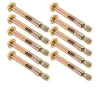 10 Pièces Ancrages à Expansion pour Béton M8x80 | Kit Écrous et Rondelles, Diamètre de Douille 10mm, Tige 8mm, pour Objets Lourds