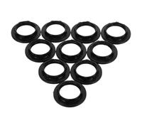10 Pièces Anneau Fileté E14 en Plastique Noir, Fixation Stable | Filetage Standard E14, Design Clip-on à Pleine Vis, Résistance Thermique, pour Maintenance Décorative