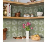 10 pièces Autocollants de carrelage Texture mate Décalcomanie de décoration de maison Vintage Imperméable Amovible Mural Décor Coller Soi-même Salle de bain Cuisine Décoration - 15*15cm, 20*20cm TD007