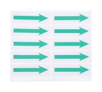 10 Pièces Autocollants Fléchés Directionnels Verts en PVC | Résistant à L’eau Soleil, Amovible, Design Spécial, Finition Soignée, pour Signalisation Intérieure