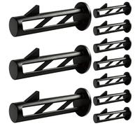 10 Pièces Axe de Charnière Plastique pour Couvercle de Poubelle, | Structure Renforcée Noire, Fixation Stable, Installation Facile, Mouvement Silencieux, pour Bacs Roulants 80L ou 120L