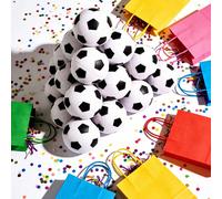 10 pièces Ballons de football, Ballons de sport en mousse pour la célébration de la Coupe du Monde, Ballons de football en mousse souple convenant pour les prix de carnaval scolaire, les cadeaux de fê