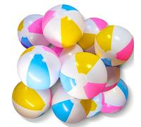 10 pièces Ballons de plage gonflables en PVC de 4 couleurs, convient pour la plage d'été, les fournitures pour fête de piscine, les cadeaux, la décoration d'anniversaire à la maison, des boules gonfla