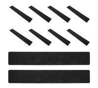 10 Pièces Bande Antidérapante pour Marches en PVC Noir | Finition Mate, Texture Antiglisse, Forte Tenue au Passage, Usage Intérieur et Extérieur