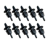 10 Pièces Bec Verseur à Vin PVC Noir, Bouchon Bouteille | Pratique pour Bouche Standard, Usage Bar et Service, Lot Unique, Plastique Pvc, Couleur Noire
