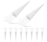 10 Pièces Boîte à Rose Blanche, Coffret Fleur Élégant | Présentation Raffinée, Modèle Léger en Papier, pour Fleuristes, Décorations de Mariage, Arrangements Maison et Petits