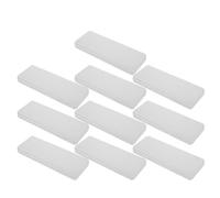10 Pièces Boîte de Rangement pour Piles AA 5,7x2 Pouces en PP | Coque Rigide Empilable, Zone D’étiquette Dédiée, Finition Mate Blanche, Usage Professionnel et Maison