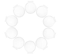 10 Pièces Boîte Ronde à Médailles en Acrylique Transparente | Protection Poussière et Chocs, Format 6,00x5,50x1,00cm, Maison Bureau