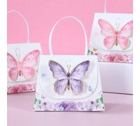 10 pièces Boîtes cadeaux en papier papillon avec poignées, boîtes d'emballage cadeaux mini 3D papillon couronne, boîtes à bonbons, boîtes à chocolat, décorations de fête d'anniversaire, décoration d'a