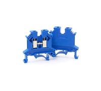 10 pièces bornier Rail Din UK-2.5B fil conducteur électrique connecteur universel vis connexion bornier bloc UK2.5B(Blue)