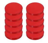 10 Pièces Bouchon D’extrémité Pvc Rouge pour Tuyaux, Raccord | Étanchéité Eau et Poussière, Conception à Clip Externe, pour Drainage, Gaz, Jardin et Projets Divers