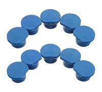 10 Pièces Bouchon de Lavabo de Coiffure Bleu en Plastique PVC | Joint D’évacuation Sécurisé, Design Ergonomique Léger, pour Lits, Soins à Domicile et Postes de Rinçage