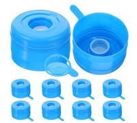 10 Pièces Bouchon de Rechange pour Bonbonne D’eau, Plastique Bleu | Couvercle Pratique et Léger, Fermeture Anti-fuite, Usage Quotidien, Format Unique, pour Seau D’eau