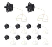 10 Pièces Bouchon de Réservoir de Rechange PP Noir | Installation Facile, Joint Sûr, pour Chaînes et Tondeuses, Accessoire Compatible Réservoir D’essence