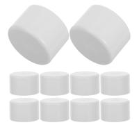 10 Pièces Bouchon de Tuyau PVC Blanc 40mm pour Mobilier DIY | Adaptateur Pvc, Usage Polyvalent, Résistant aux Intempéries, Installation Facile, pour Étagère et Jardin