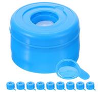 10 Pièces Bouchons de Rechange pour Carafe à Eau, Plastique Bleu | Couvercles Réutilisables pour Seau, Remplacement Facile, Usage Eau en Bouteille, Lot Pratique