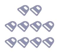 10 Pièces Boucle de Rechange pour Casque de Sécurité, Clip PE | Attache Fiable, Stabilité Renforcée, Confort D’oreille, Usage Chantier Tunnel et Pont, Remplacement Rapide