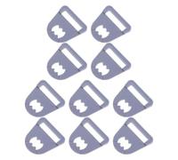 10 Pièces Boucle de Remplacement pour Casque de Sécurité, PE | Adaptateur Triangulaire Côté Oreille, Fixation Fiable, Usage Industriel et Tunnel, Remplacement Facile