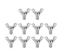 10 pièces boulons à oreilles M6x25mm en acier inoxydable 304, boulons à ailettes robustes pour fixation manuelle par torsion, pièces de visserie pour outils DIY