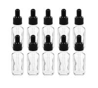 10 Pièces Bouteille Vide en Verre Flacon D'huiles Essentielles | Conteneur de Sous-emballage, Accessoire de Voyage, Outil de Dosage, Anti-fuite, Format Compact