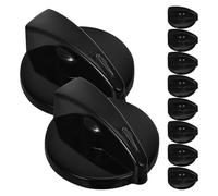 10 Pièces Bouton de Commande pour Ventilateur Réglable, ABS Noir | Contrôle de Vitesse et Minuterie, pour Ventilateurs Muraux Table, Usage Maison ou Bureau