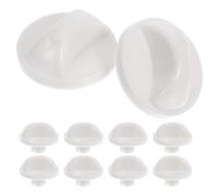10 Pièces Bouton de Minuterie, Réglage Rotatif Blanc ABS | Remplacement Compatible pour Ventilateurs Domestiques, Usage Intérieur et Extérieur, Commande Précise, Pièce Solide